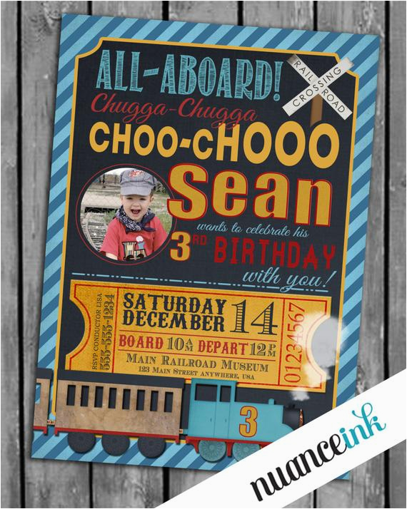 Personalized Thomas the Train Birthday Invitations Unavailable Listing On Etsy