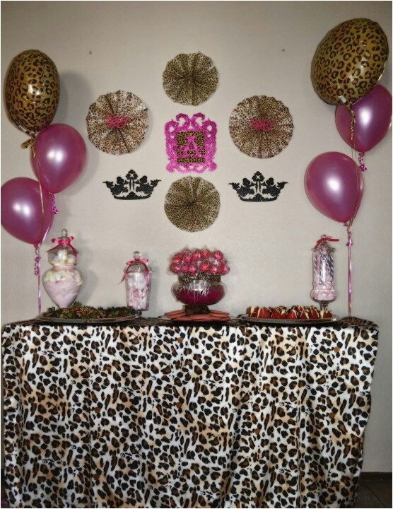 Pink Cheetah Print Birthday Decorations Hot Pink and Leopard Baby Shower Dessert Table Leopard Pink Cheetah Print Birthday Decorations Hot Pink and Leopard Baby Shower Dessert Table Leopard