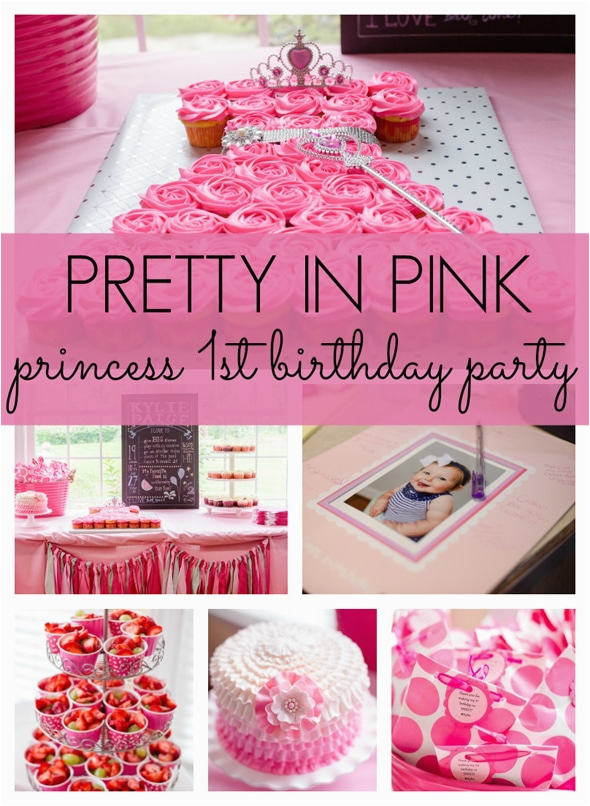 Pink Decorations for Birthday Parties Pretty In Pink First Birthday Party Pretty My Party