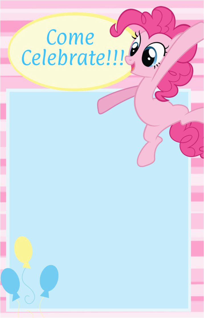 Pinkie Pie Birthday Invitations Pinkie Pie Birthday Invitation D by Chanceyb On Deviantart