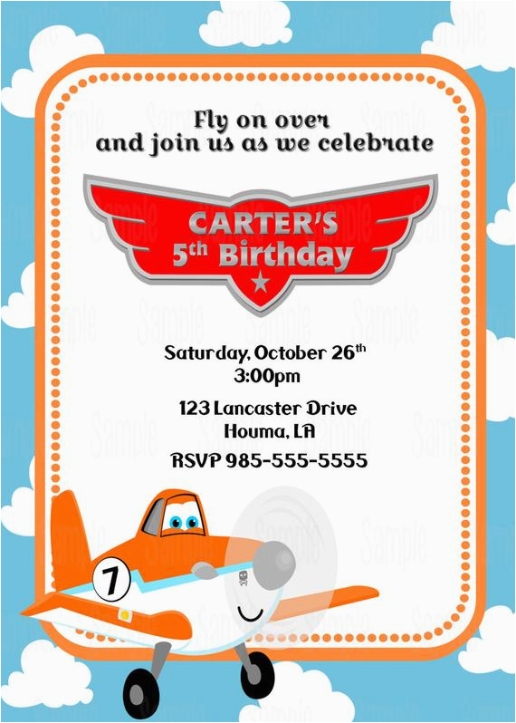 Planes Birthday Party Invitations Printable Planes Birthday Party Invitation Plus Free Blank