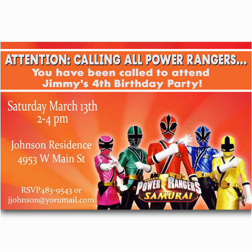 Power Rangers Birthday Invitation Template Power Rangers Birthday Invitations Ideas Bagvania Free