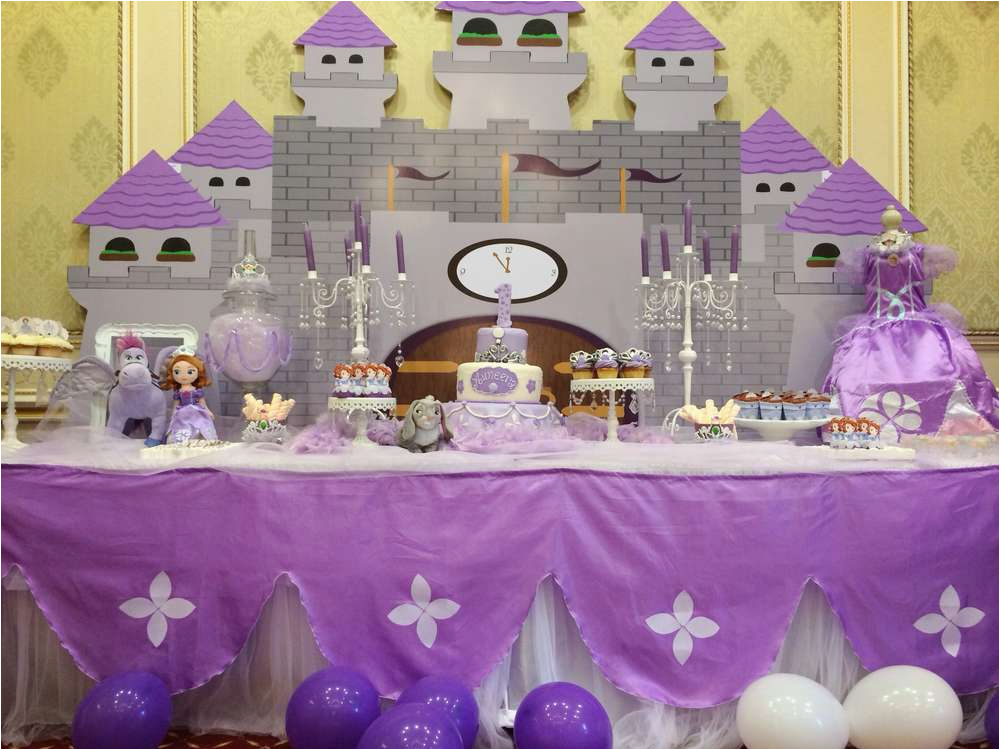 Princess sofia Birthday Decorations Princess sofia Birthday Party Ideas Photo 1 Of 36