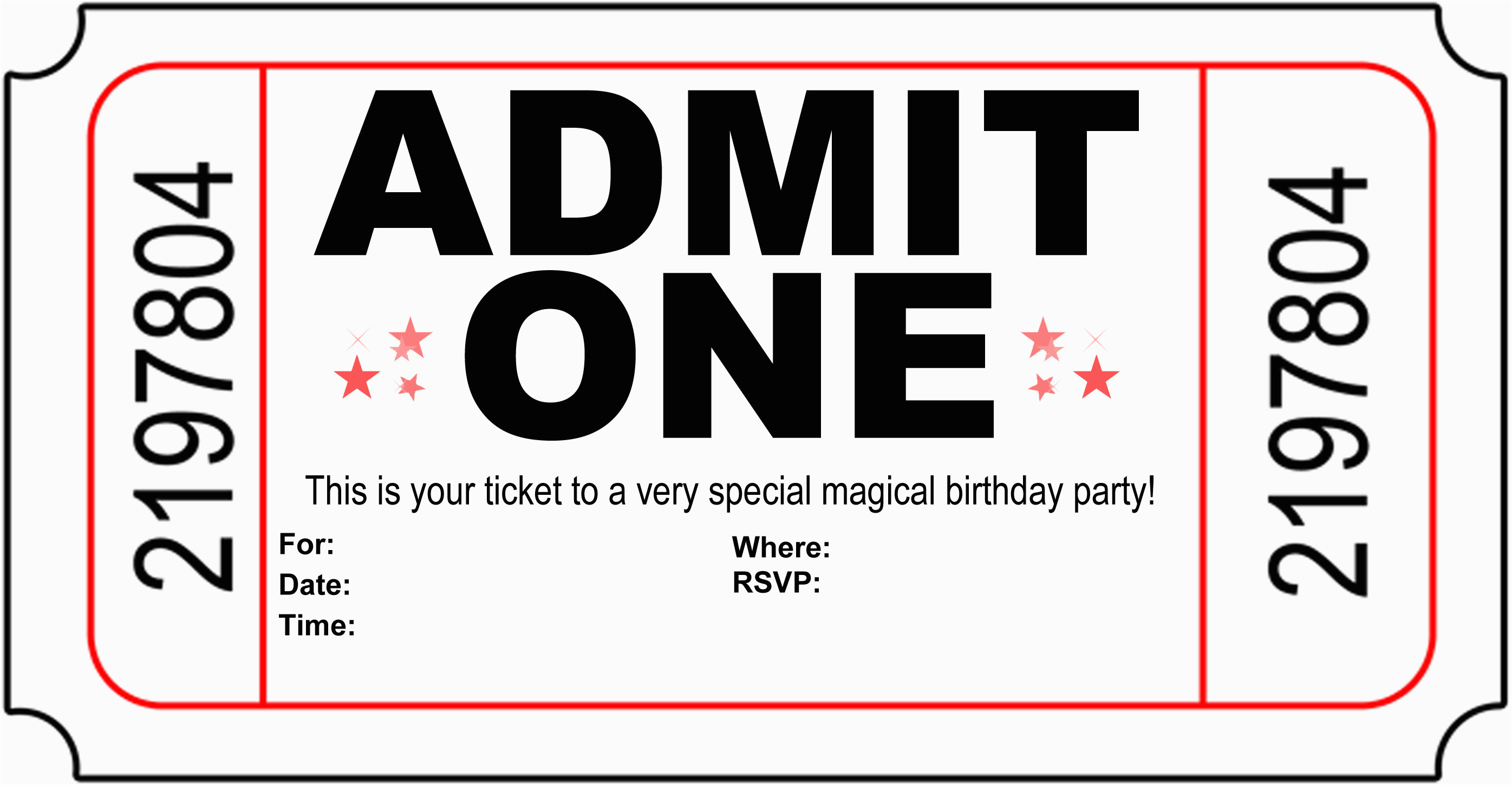 Print Birthday Invitations Free Free Printable Birthday Party Invitations Kansas Magician