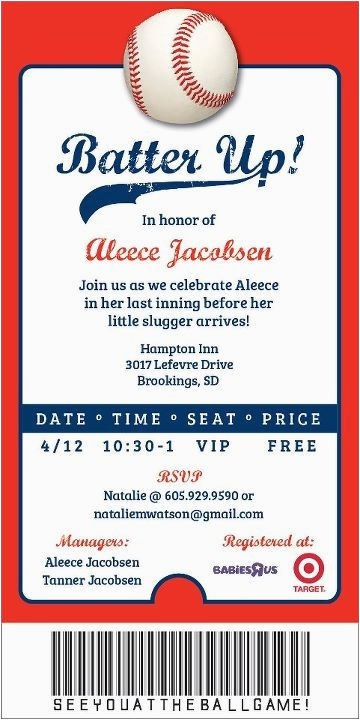 Printable Baseball Ticket Birthday Invitations Baseball Ticket Invitation Template Free orderecigsjuice