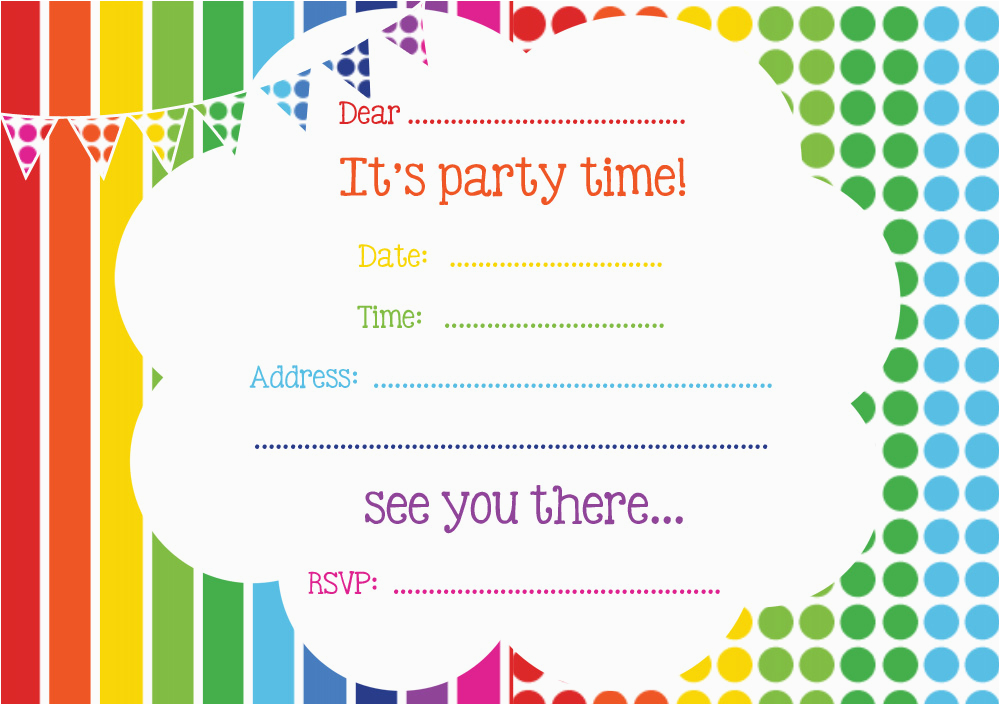 Printable Birthday Party Invitation Free Printable Birthday Invitations Online Bagvania Free