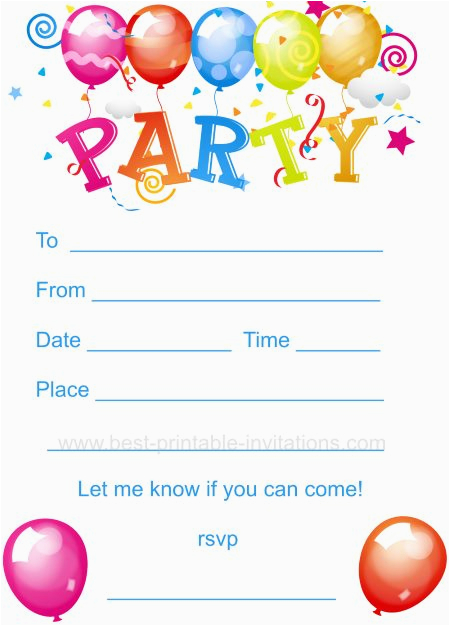 Printable Birthday Party Invitations for 12 Year Old Boy Printable Birthday Party Invitations Print Birthday Party