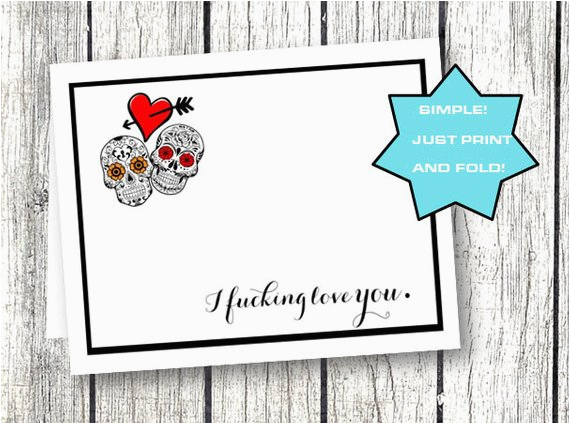 Printable Naughty Birthday Cards Naughty Card for Him Her Funny Birthday Anniversary Sugar