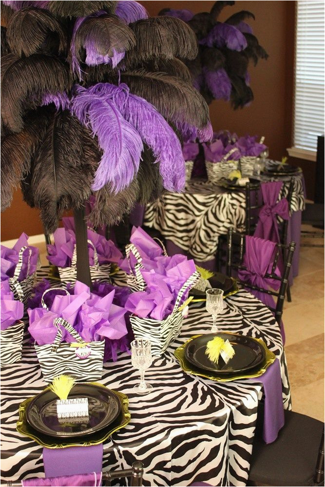 Purple Zebra Birthday Decorations 25 Best Ideas About Zebra Bridal Showers On Pinterest