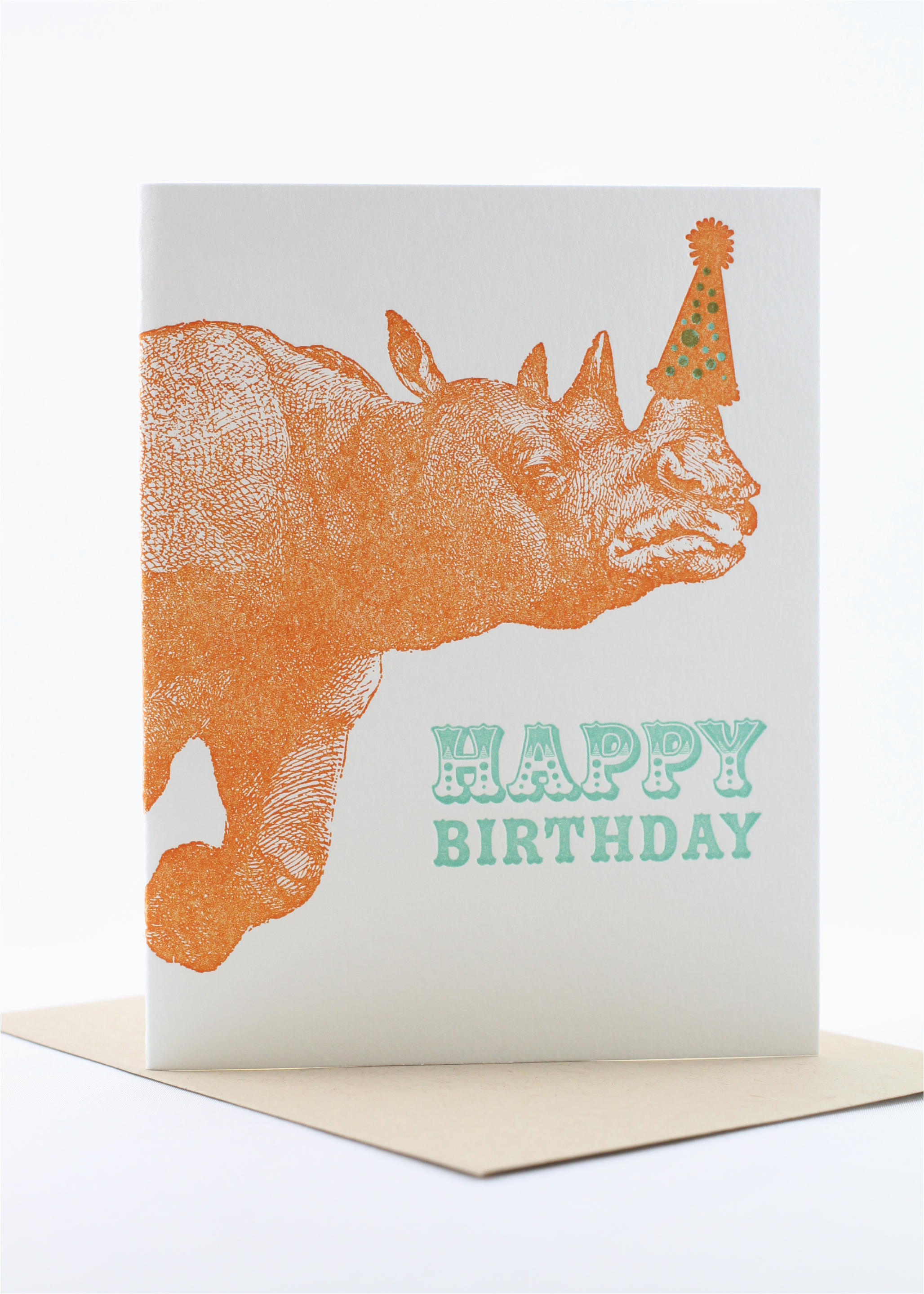 Rhino Birthday Card Rhino Birthday Card Sent Well