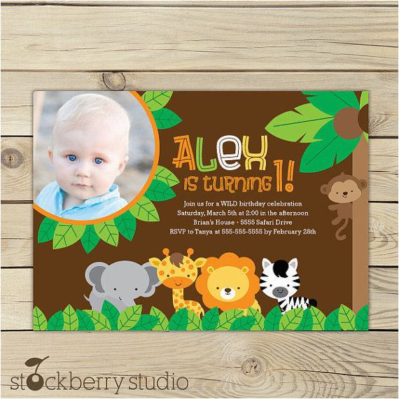 Safari First Birthday Invitations 17 Safari Birthday Invitations Design Templates Free