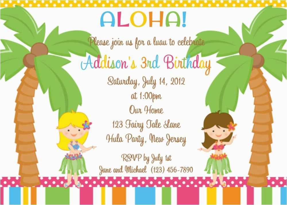 Sample Birthday Invitation Wording for Kids 18 Birthday Invitations for Kids Free Sample Templates