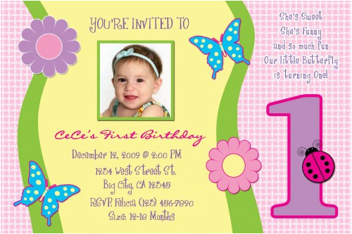 Sample Of Birthday Invitation Cards 1 Year Old Free One Year Old Birthday Invitations Template Free