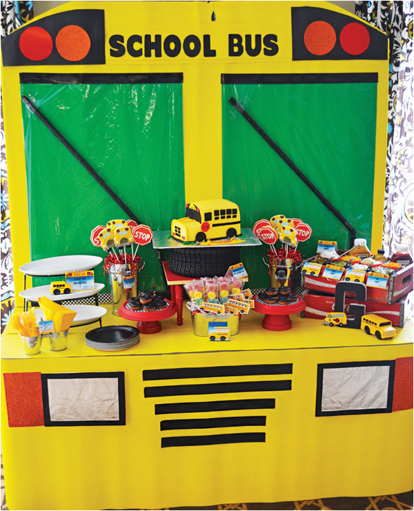 School Bus Birthday Party Decorations Creative Playful Wheels On the Bus Birthday Party