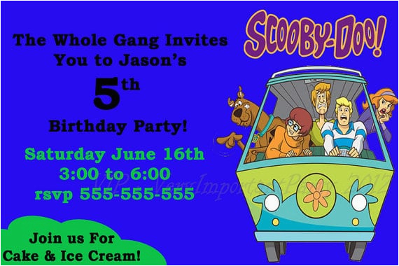 Scooby Doo Birthday Invites Free Scooby Doo Birthday Invitation