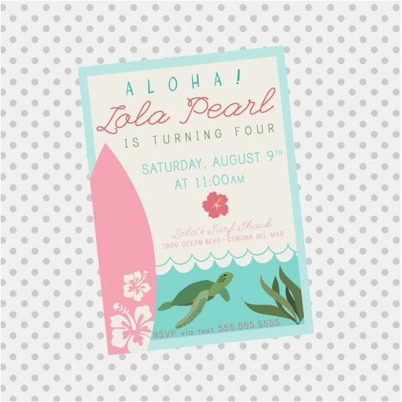 Sea Turtle Birthday Invitations Luau Surf Party Birthday Invite Sea Turtle Party Sea Turtle Birthday Invitations Luau Surf Party Birthday Invite Sea Turtle Party