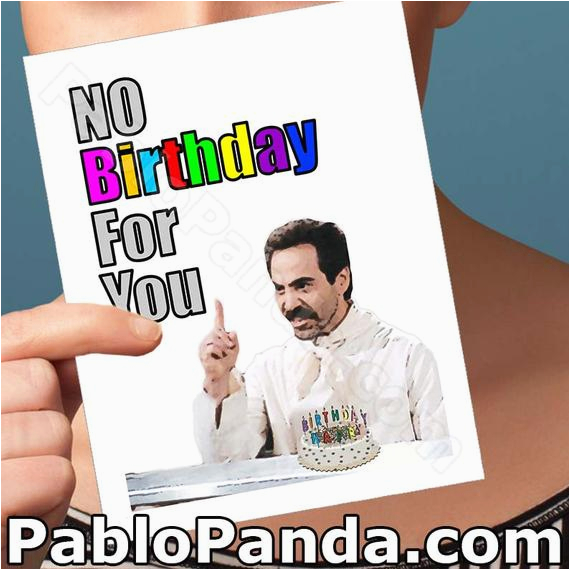 Seinfeld Happy Birthday Card Items Similar to Funny Birthday Card soup Nazi Seinfeld