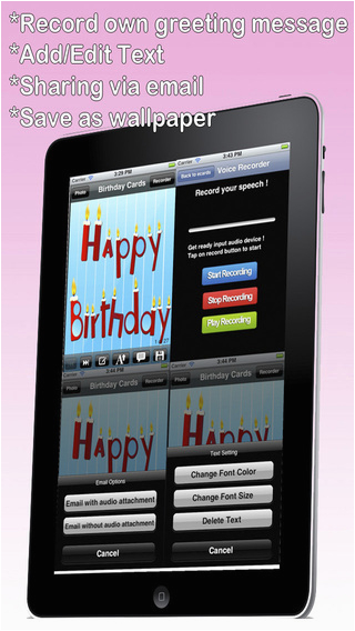 Send Birthday Card Via Text the Ultimate Happy Birthday Cards Lite Version Custom
