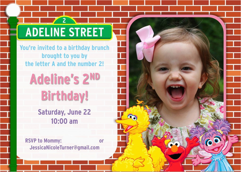 Sesame Street 2nd Birthday Invitations Sesame Street Birthday Party Ideas Games Food