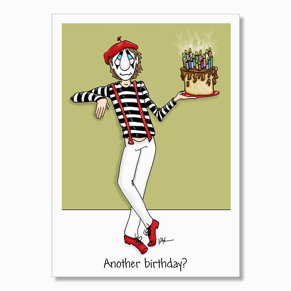 Sexy Birthday Cards for Men Funny Birthday Card Mime Birthday Card Adult Birthday Card