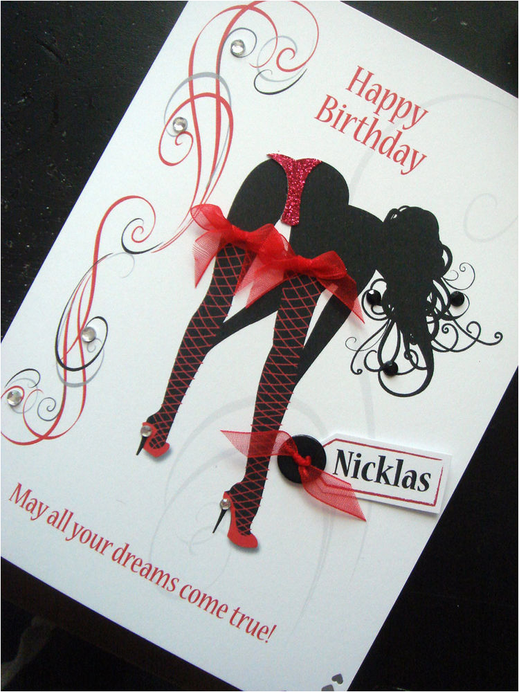 Sexy Birthday Cards for Women Personalised Handmade Sexy Lady 39 Thong 39 Birthday Card Ebay