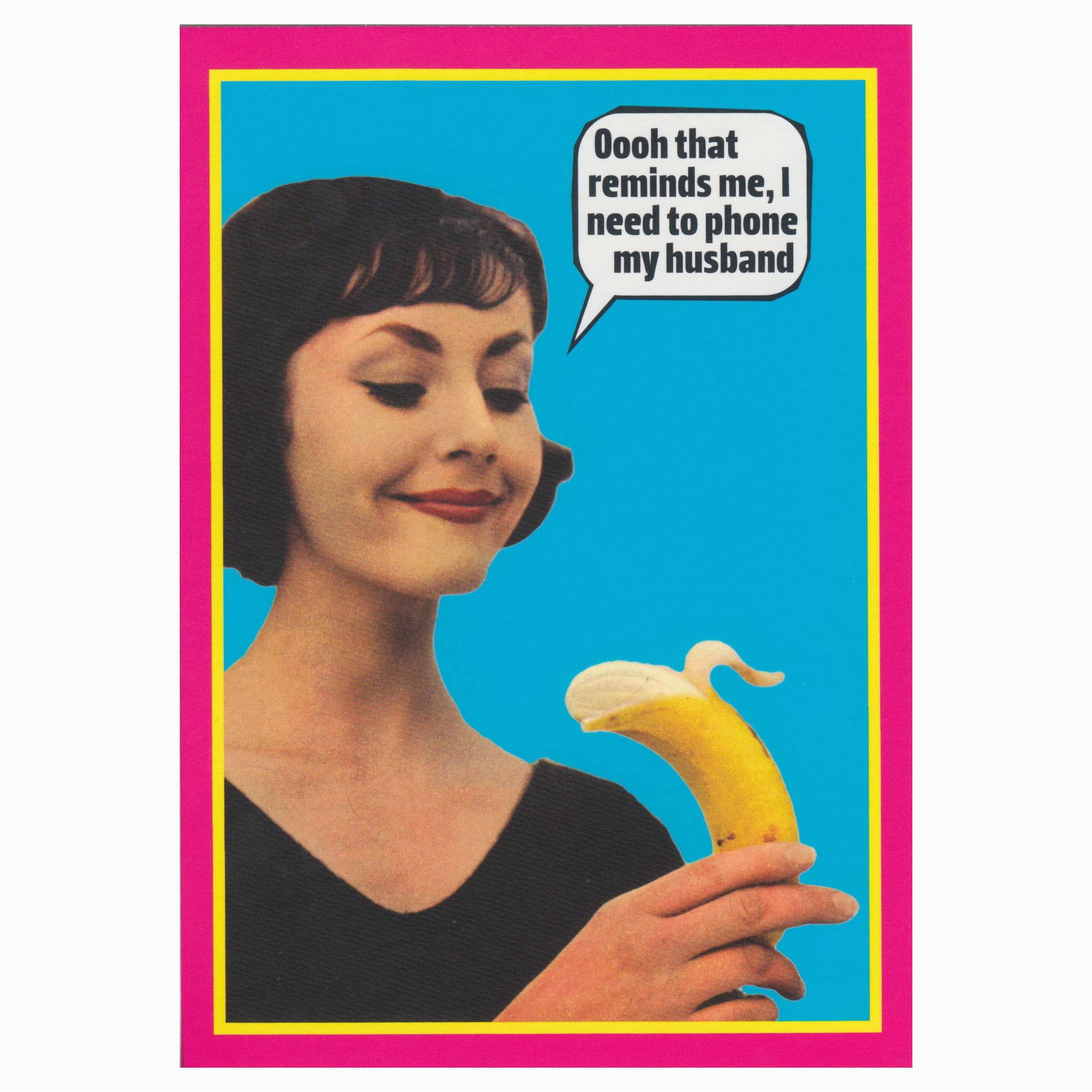 Sexy Birthday E Card I Need to Phone My Husband Greeting Card Retro Adult