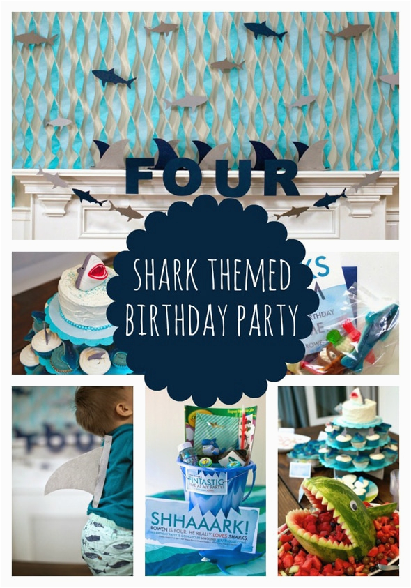 Shark Decorations for Birthday Party Sweet Shark Birthday Party