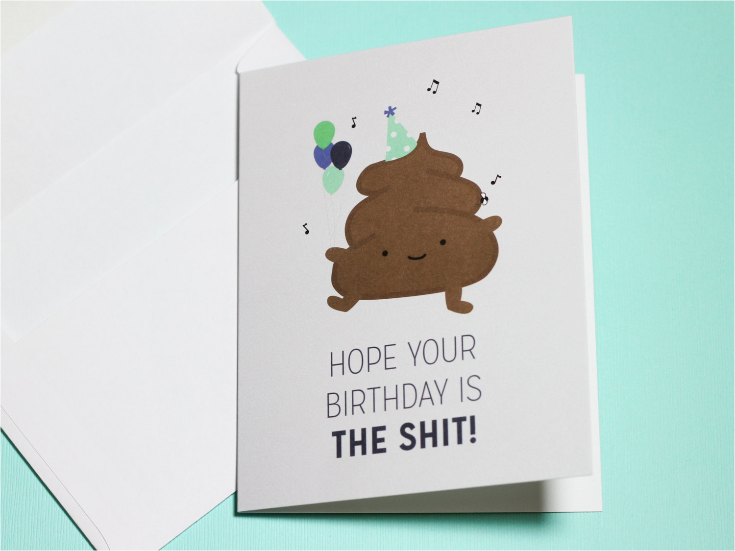 Shit Birthday Cards Birthday Poop the Shit Greeting Card