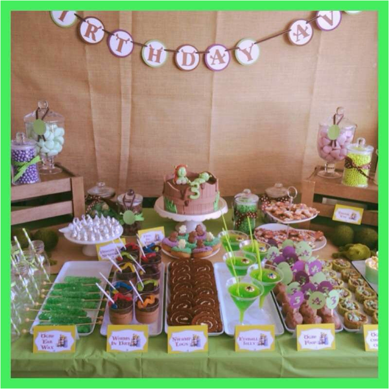 Shrek Birthday Decorations Shrek Birthday Party Ideas Photo 2 Of 5 Catch My Party