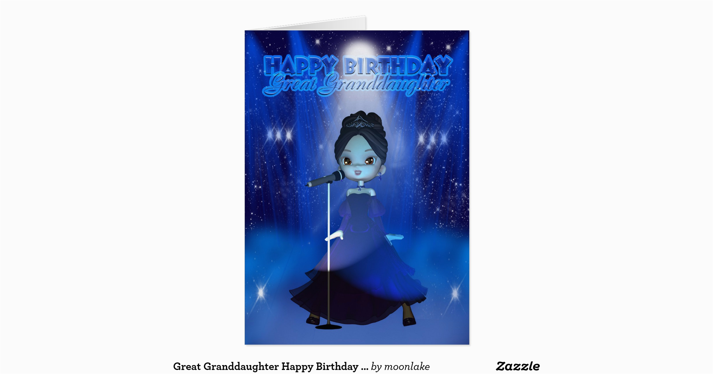 Singing Birthday Cards for Granddaughter Great Granddaughter Happy Birthday Singing Deva Cu