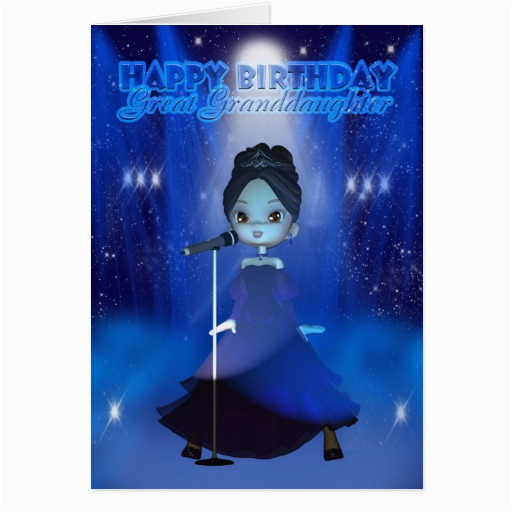 Singing Birthday Cards for Granddaughter Great Granddaughter Happy Birthday Singing Deva Cu