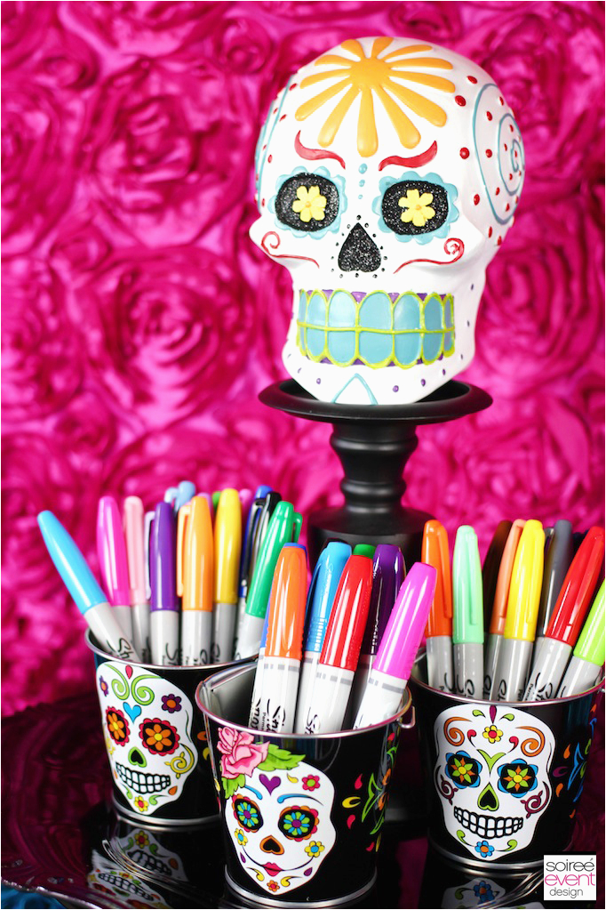 Skull Birthday Decorations Decorate Your Own Day Of the Dead Sugar Skulls soiree