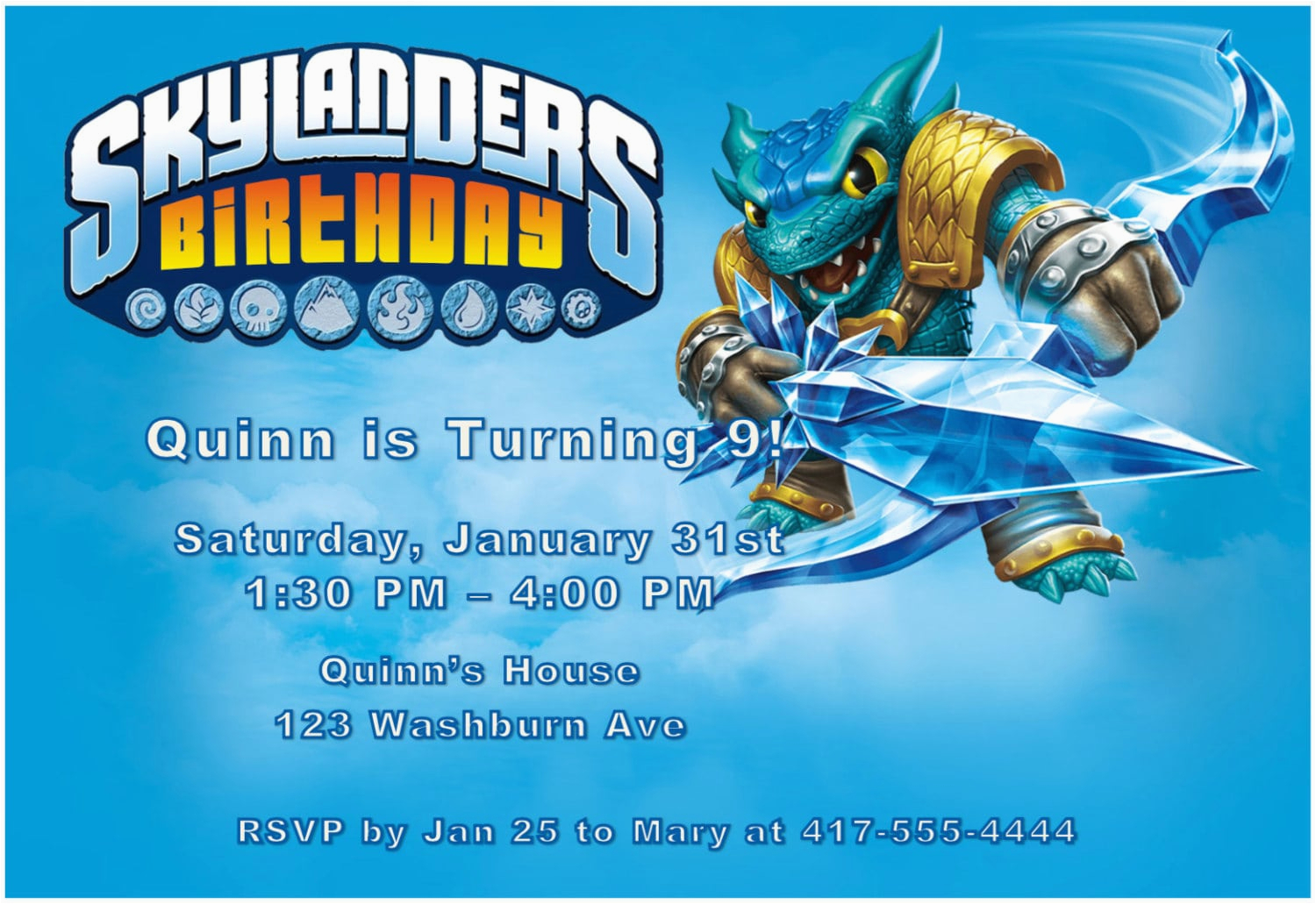 Skylander Birthday Party Invitations Skylanders Able to Edit Birthday Invitation Skylander Birthday Party Invitations Skylanders Able to Edit Birthday Invitation