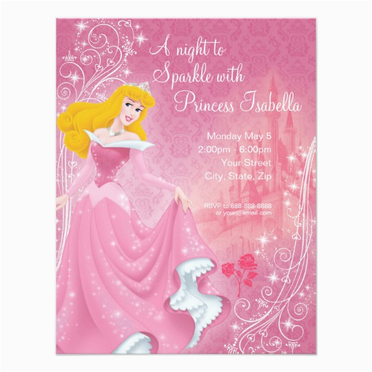 Sleeping Beauty Birthday Party Invitations Sleeping Beauty Birthday Invitation Zazzle Com