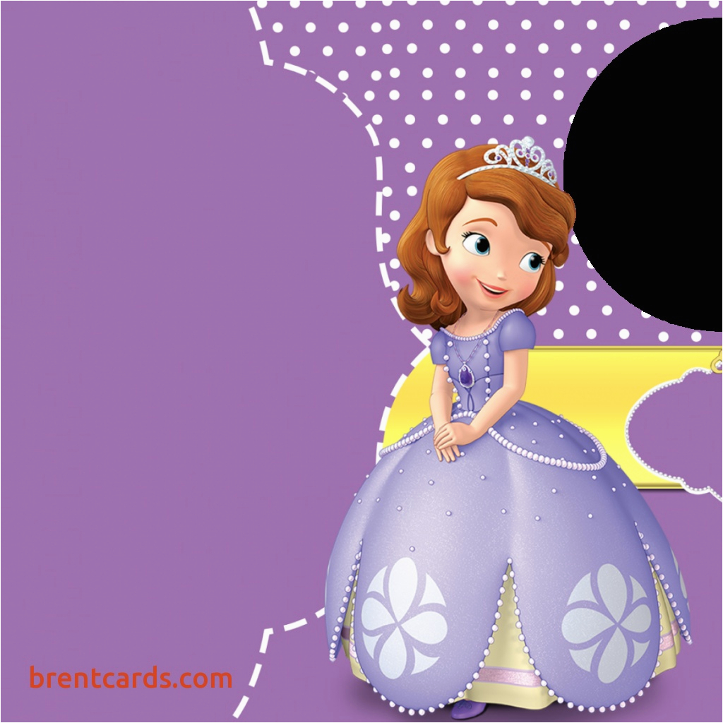 Sofia the First Birthday Card Template Create Birthday Cards with Photos Free Free Card Design