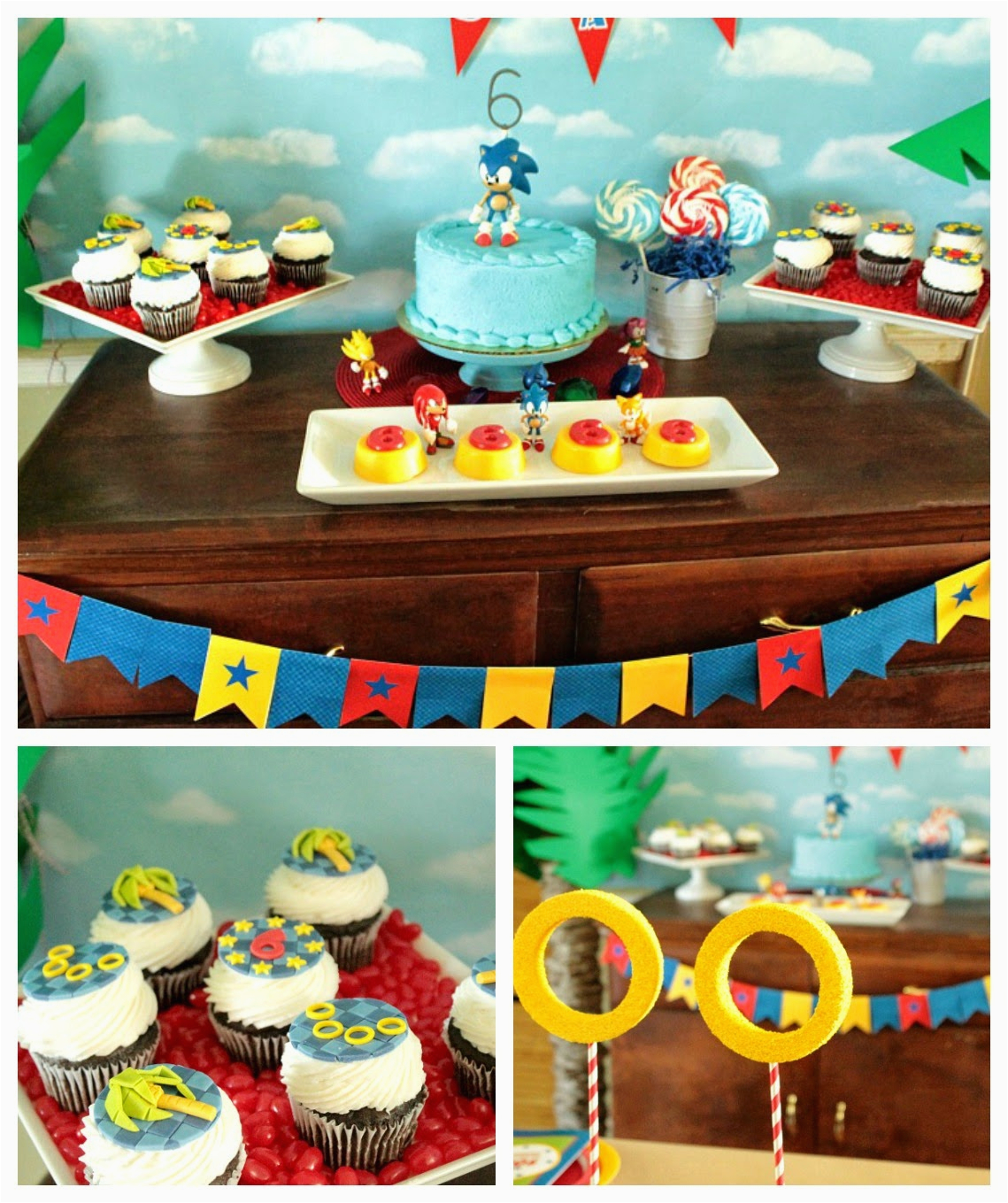 Sonic Birthday Party Decorations Cupcake Wishes Birthday Dreams Real Parties Adam 39 S