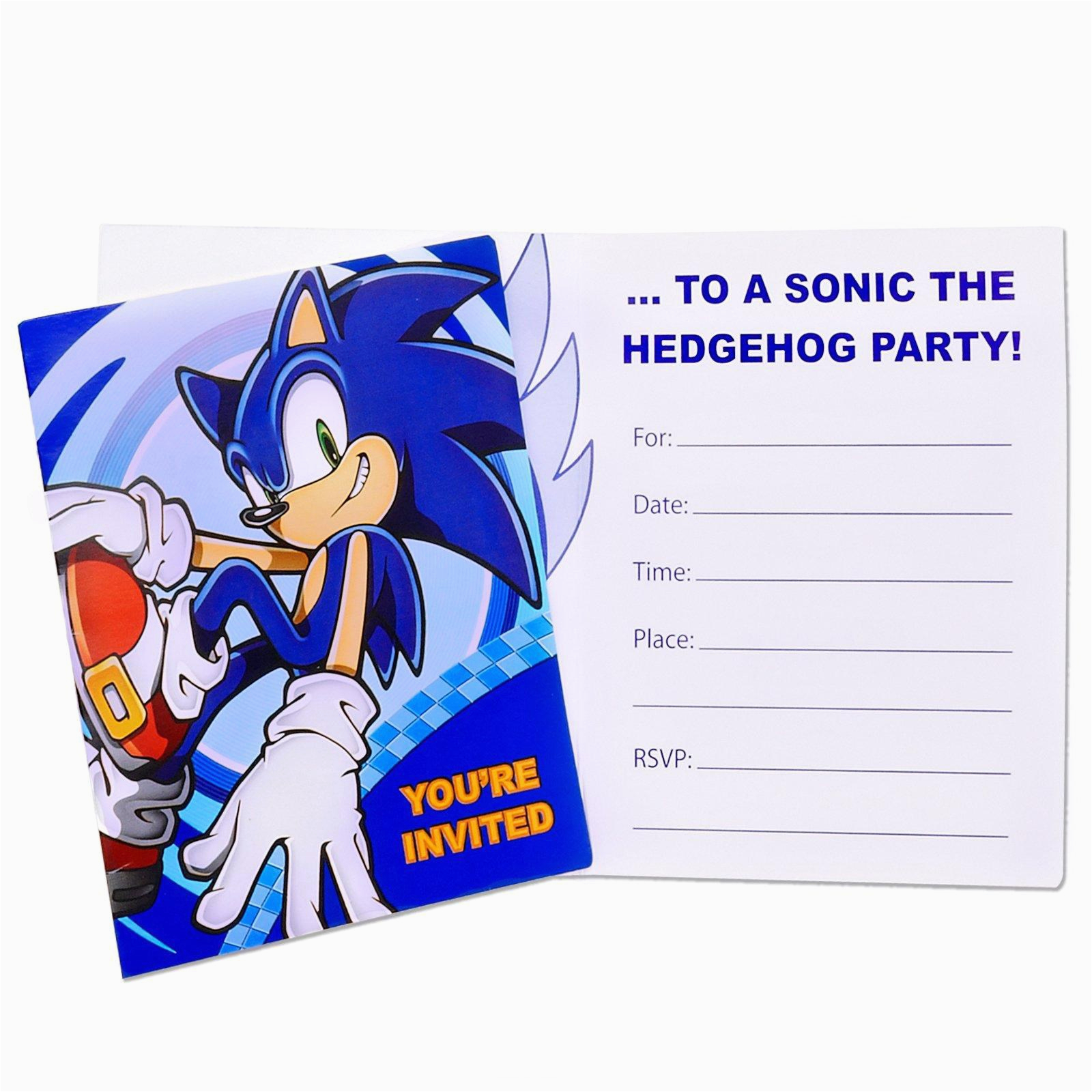 Sonic the Hedgehog Birthday Party Invitations sonic the Hedgehog Invitations Birthdayexpress Com
