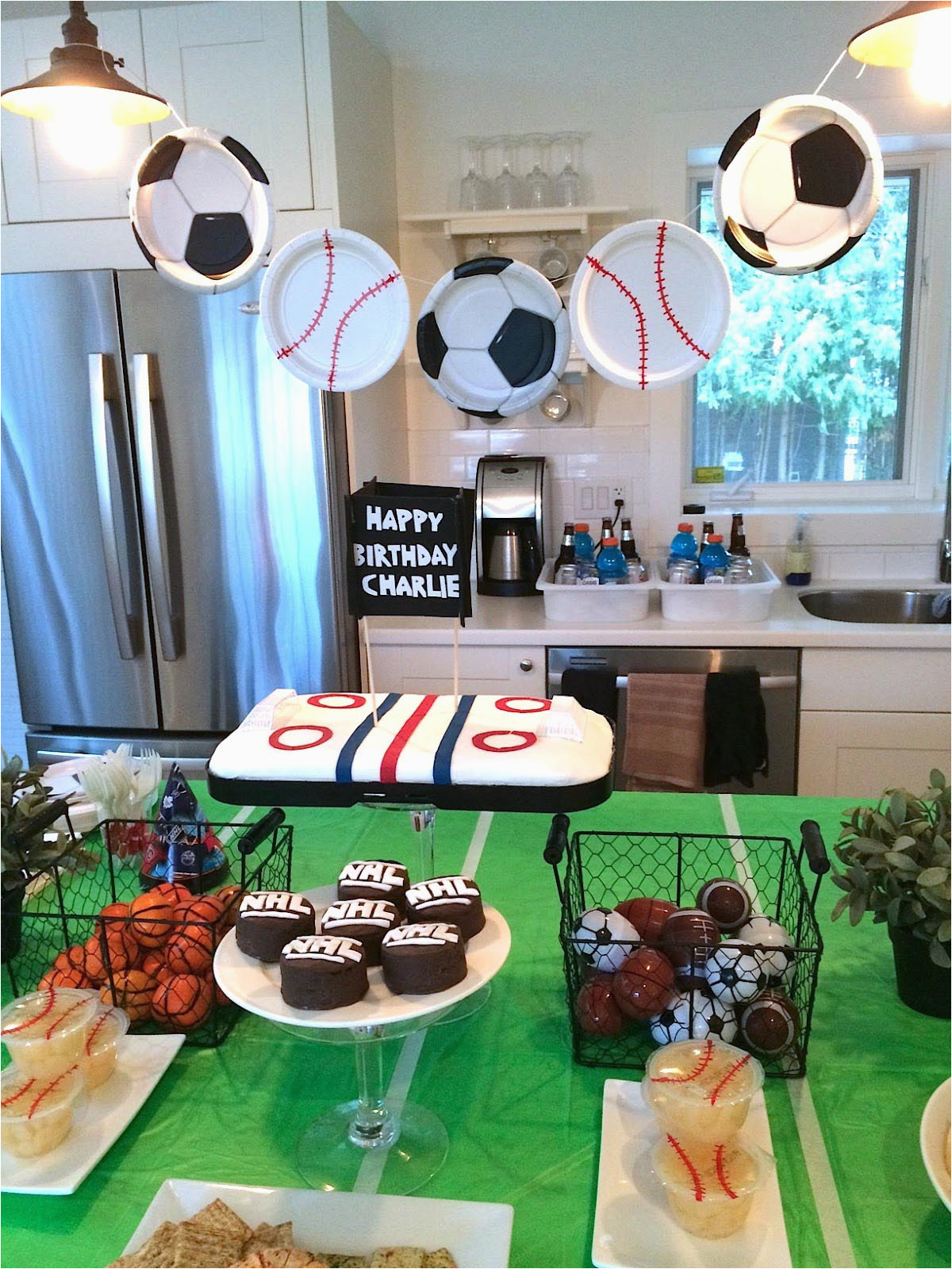 Sports themed Birthday Party Decorations Sports themed Birthday Parties Home Party Ideas