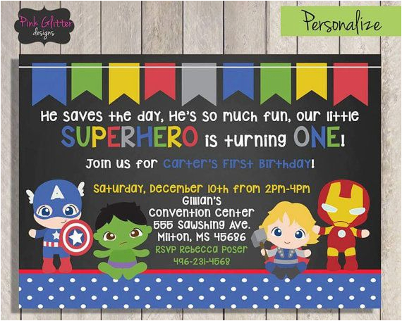 Superhero 1st Birthday Invitations Best 25 Superhero First Birthday Ideas On Pinterest