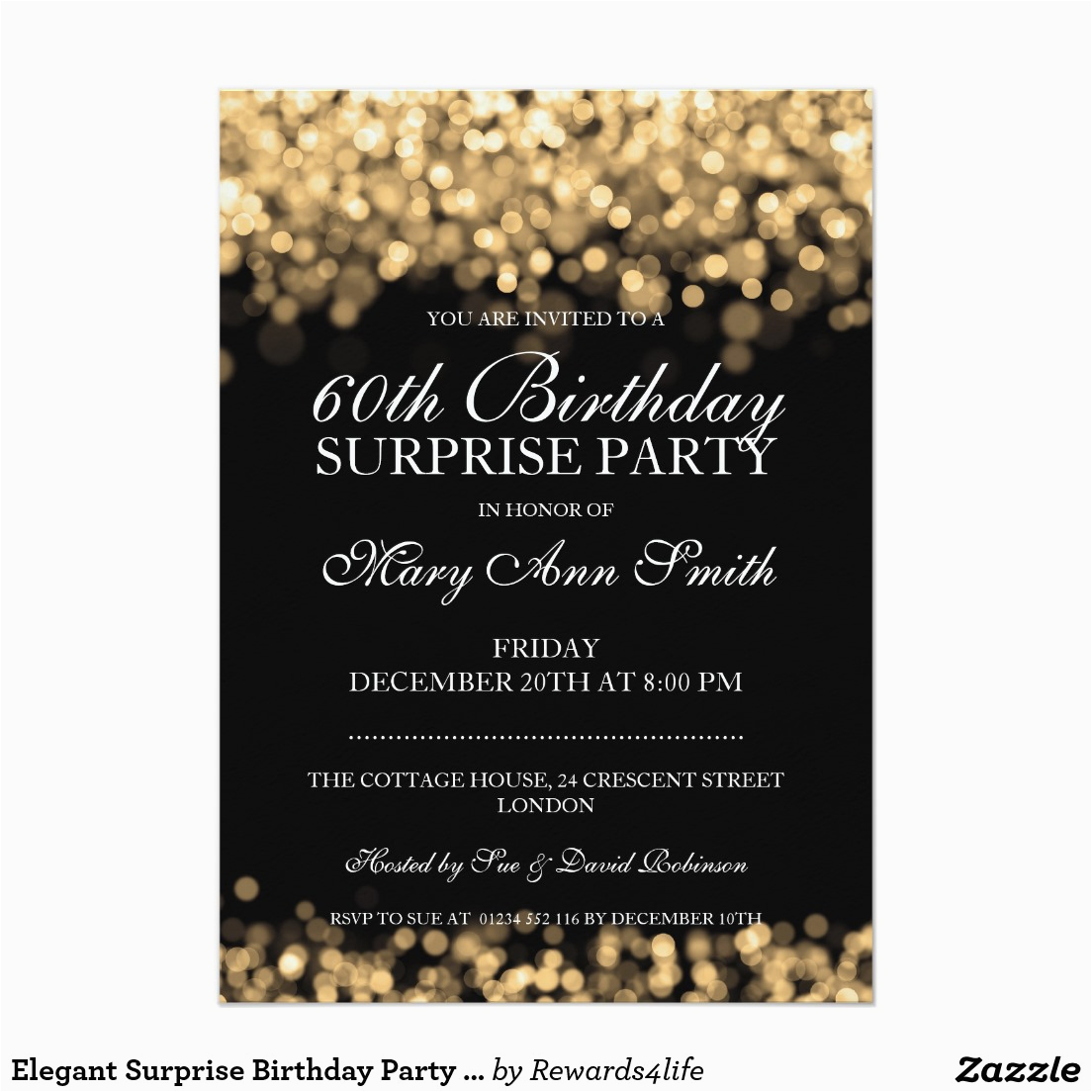 Surprise 60th Birthday Invitation Templates Free Surprise 60th Birthday 