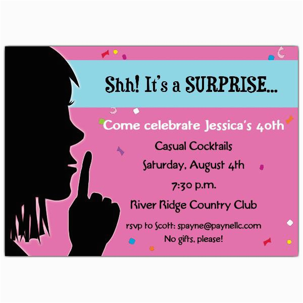 Surprise Birthday Party Invite Wording 20 Interesting 30th Birthday Invitations themes Wording