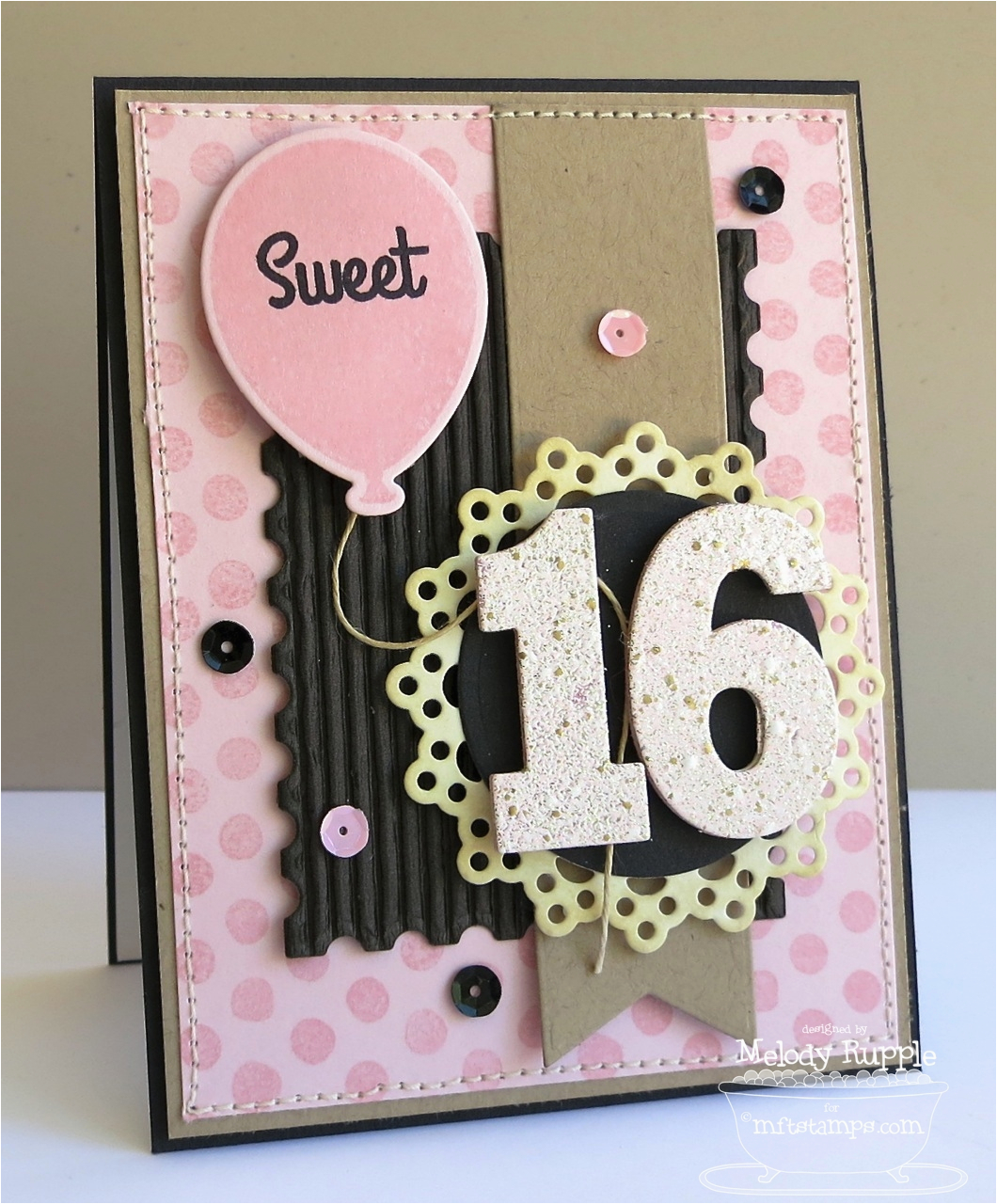 Sweet 16 Birthday Card Ideas A Paper Melody Mftwsc133 Sweet 16