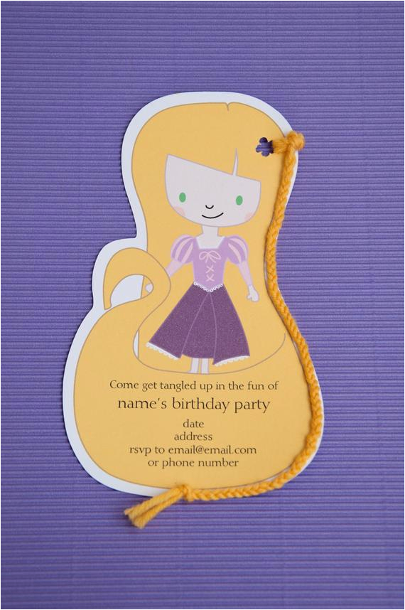 Tangled Birthday Invites Items Similar to Printable Tangled Rapunzel Birthday Party