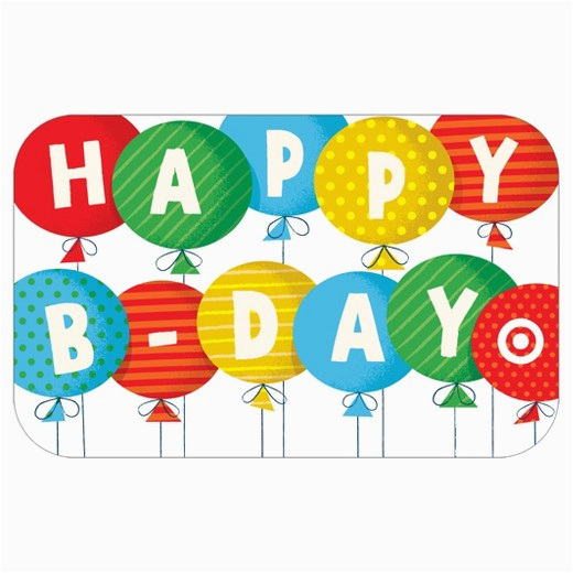 Target Birthday Gift Card Happy Birthday Balloons Gift Card Target