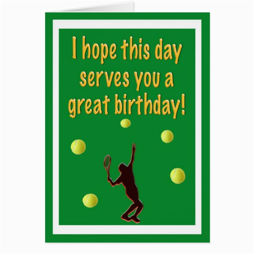 Tennis Birthday Cards Tennis Player Happy Birthday Card Zazzle Tennis Birthday Cards Tennis Player Happy Birthday Card Zazzle