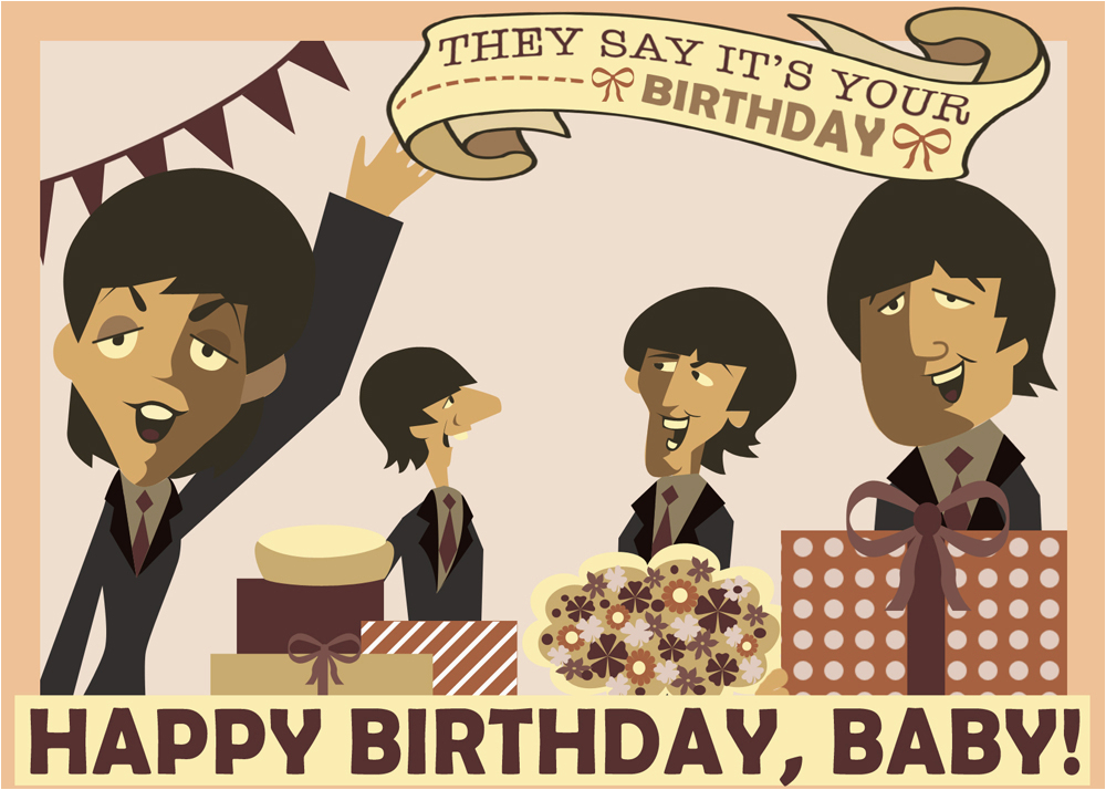The Beatles Birthday Card Beatles Birthday Quotes Quotesgram