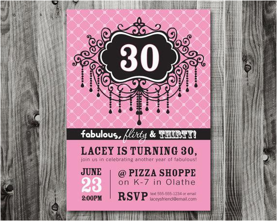 Thirtieth Birthday Invitations 20 Interesting 30th Birthday Invitations themes Wording