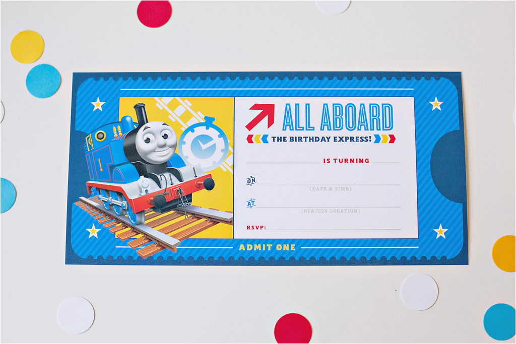 Thomas and Friends Birthday Invitation Cards How to Throw A Thomas Friends Diy Birthday Party