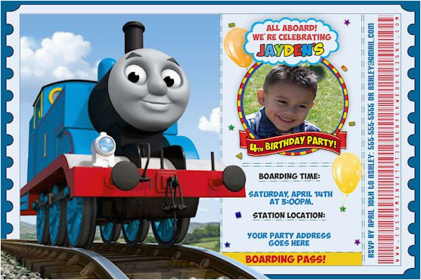 Thomas Birthday Invitations Personalized 9 Train Birthday Invitations for Kid Free Printable