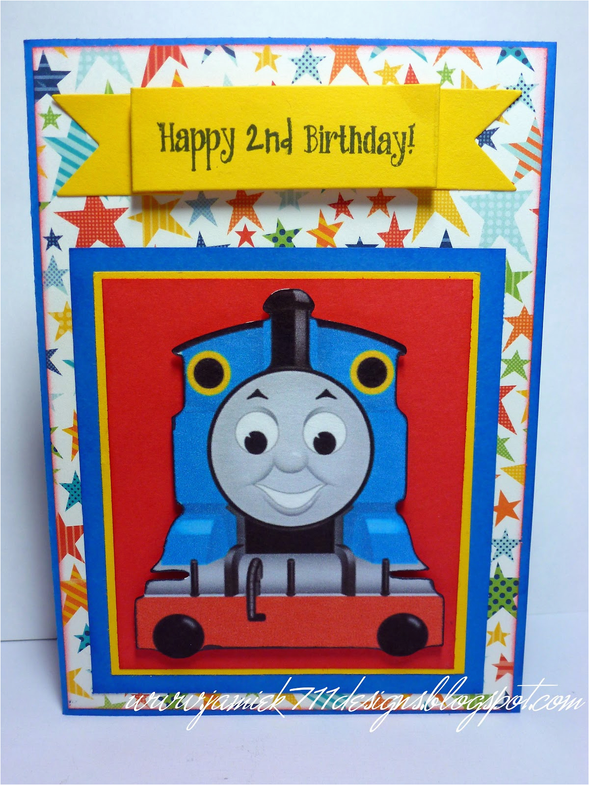 Thomas the Train Birthday Card Printable Jamiek711 Designs 100th Blog Post Blog Hop Winner and